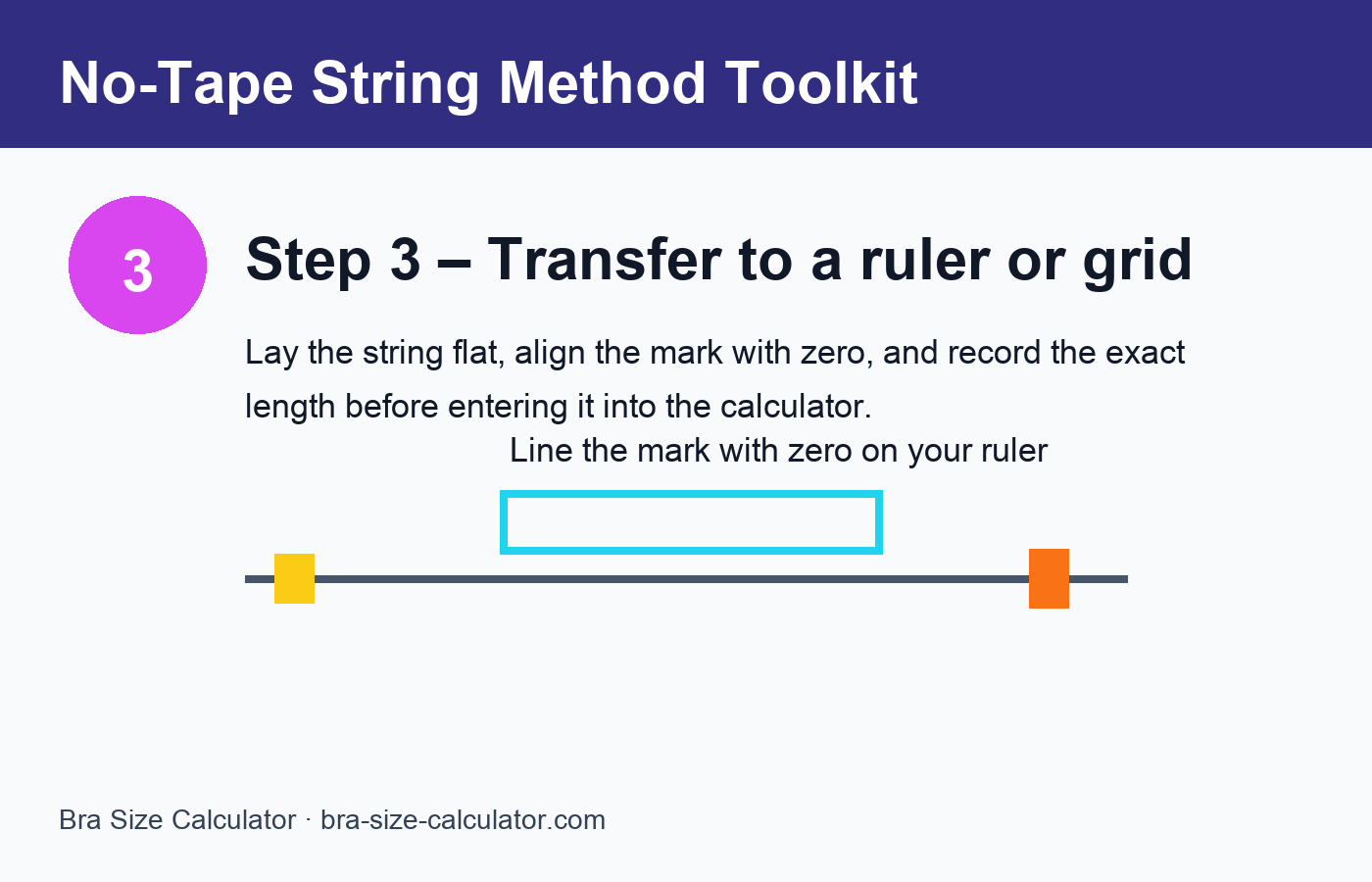 Transfer length to a ruler or grid